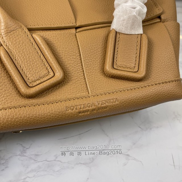Bottega veneta高端女包 KF008 寶緹嘉荔枝紋焦糖arco29 BV經典款mini手拎肩背包  gxz1216